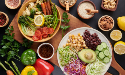 buddha-bowl-dish-with-vegetables-legumes-top-view